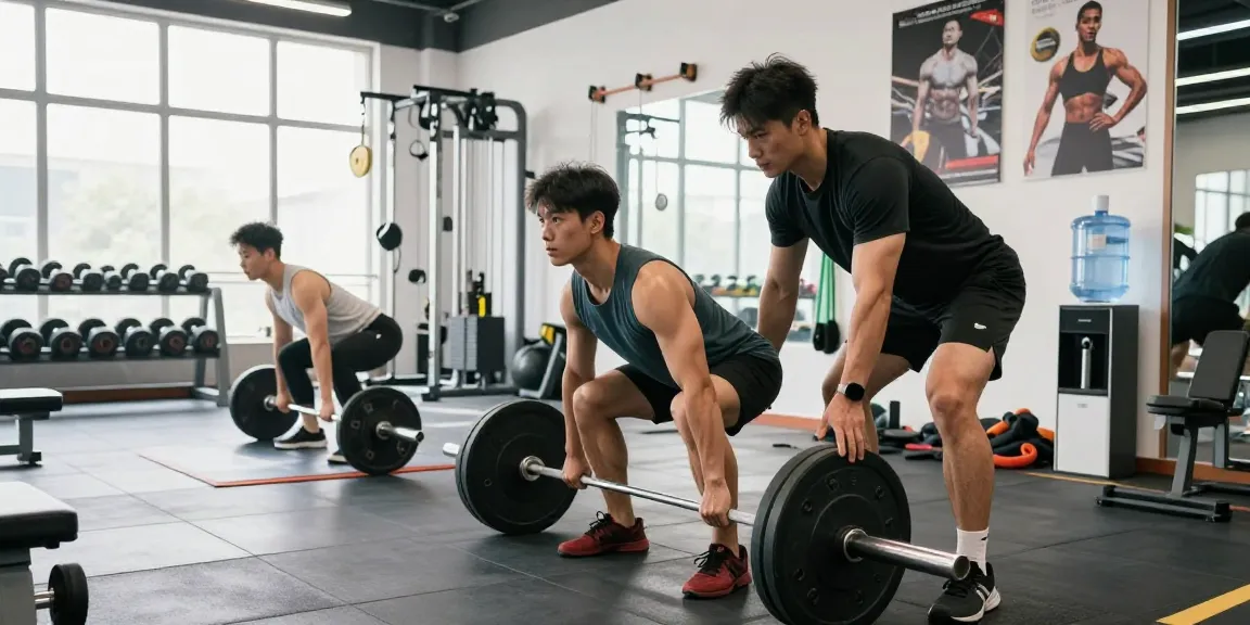 Prime Pharma Steroids in een moderne sportschool met atleten die trainen.